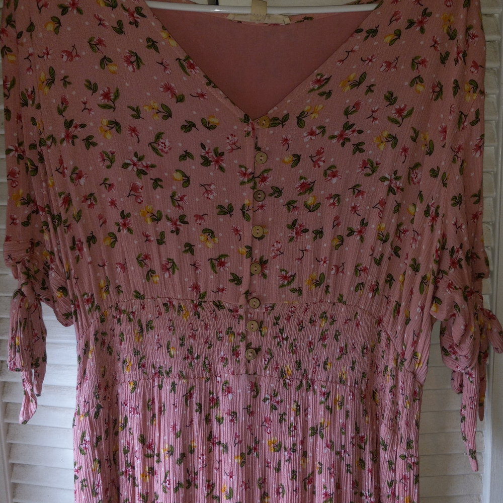 Reborn J Pink Floral Dress